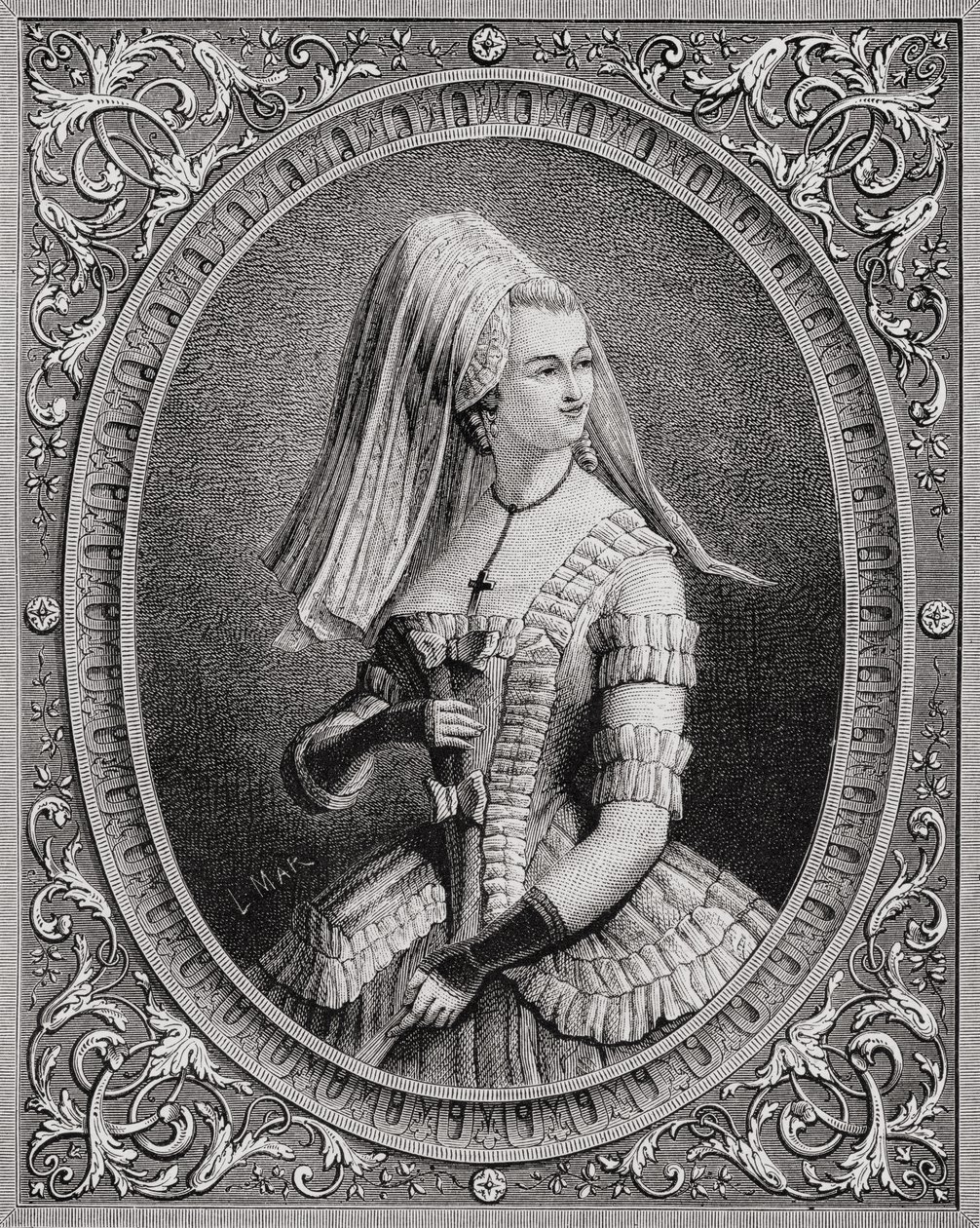 Yolande Martine Gabrielle de Polastron (1749-93) Madame de Polignac, Louis Blanc