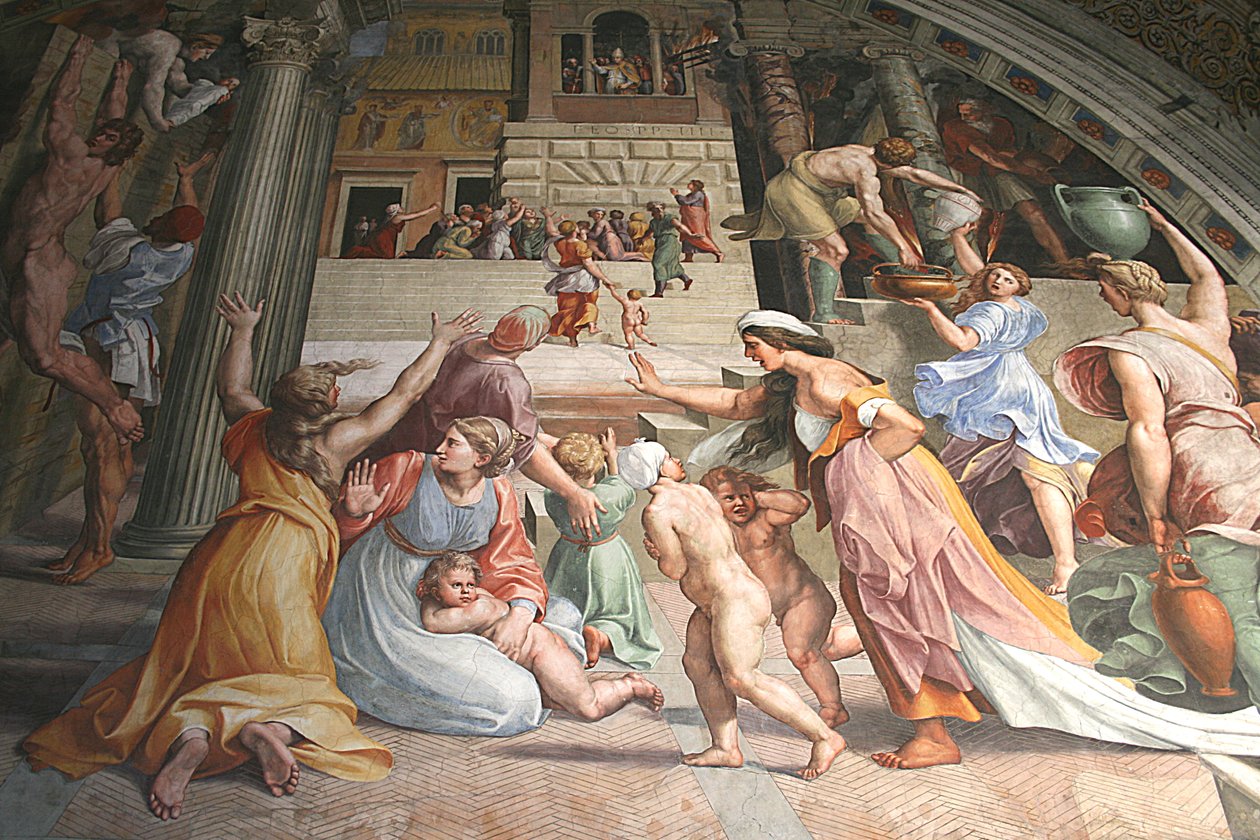 Borgo ateşi by Raffaello Sanzio Raphael