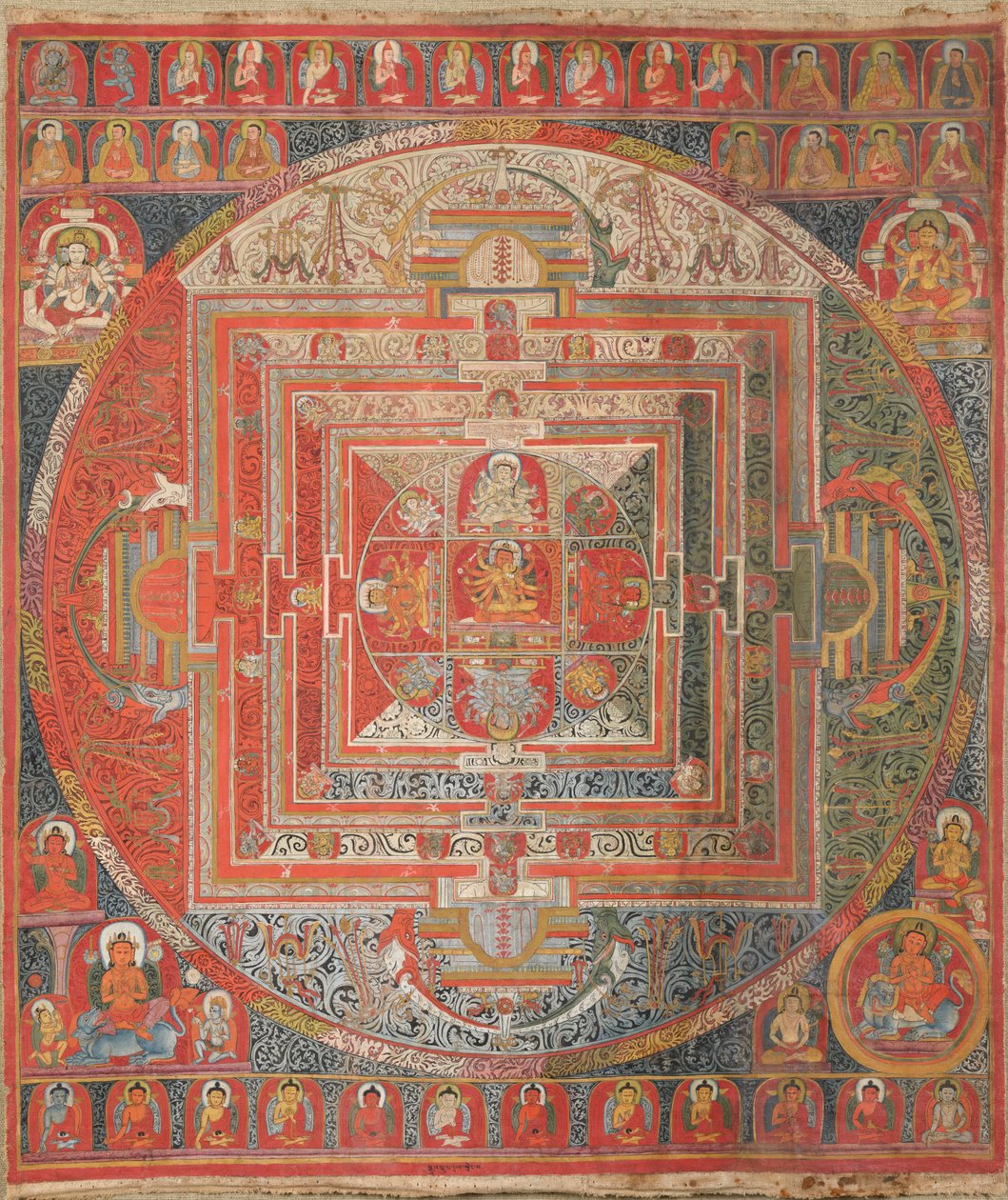 43 tanrı ile Manjuvajramandala by Unknown