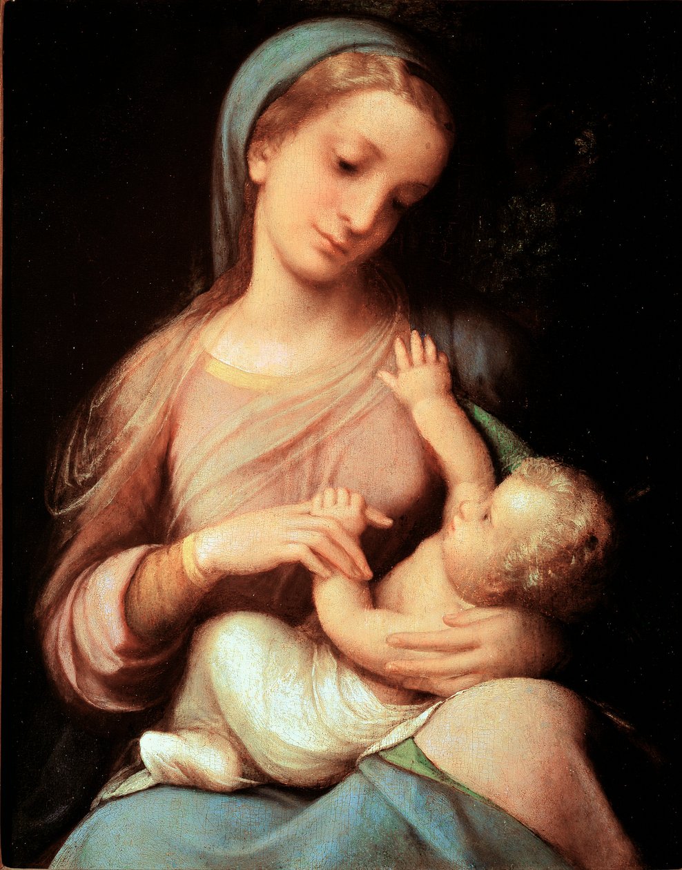 bakire ve çocuk by (c.1489 1534) Correggio