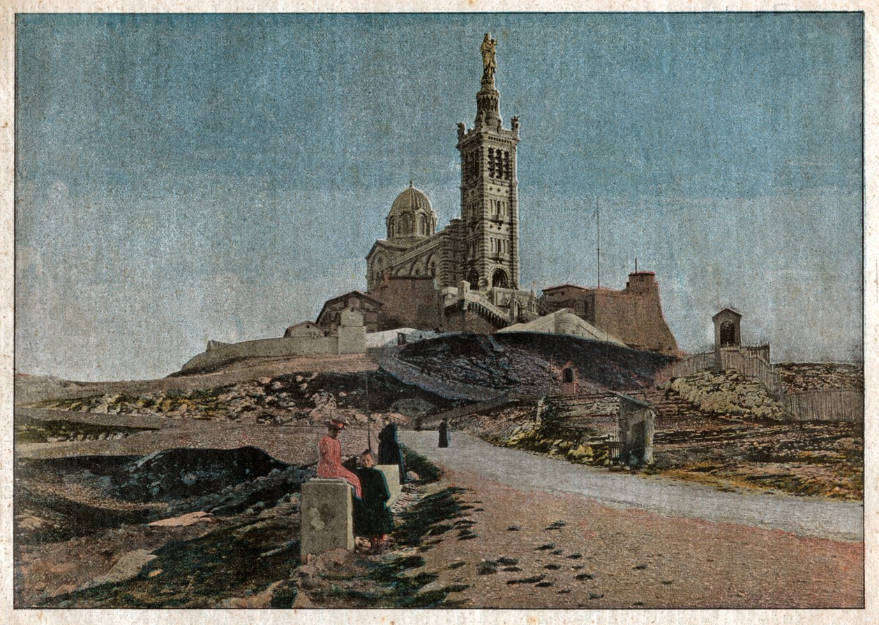 Notre Dame de la Garde Bazilikası. Muhafız Our Lady of Bazilikası. by Unknown
