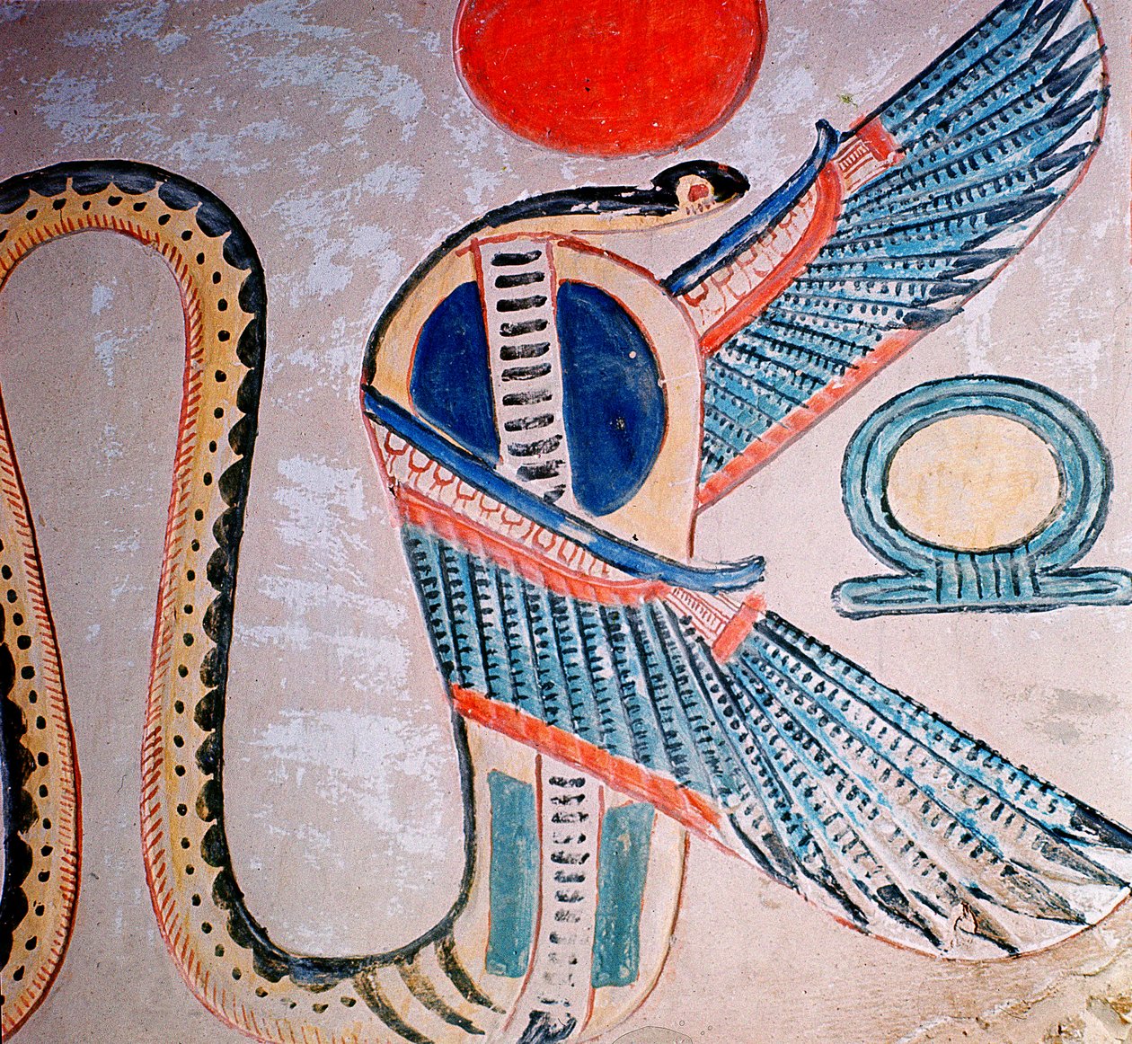 Kobra tanrısı, Mısır (duvar resmi) by Unknown