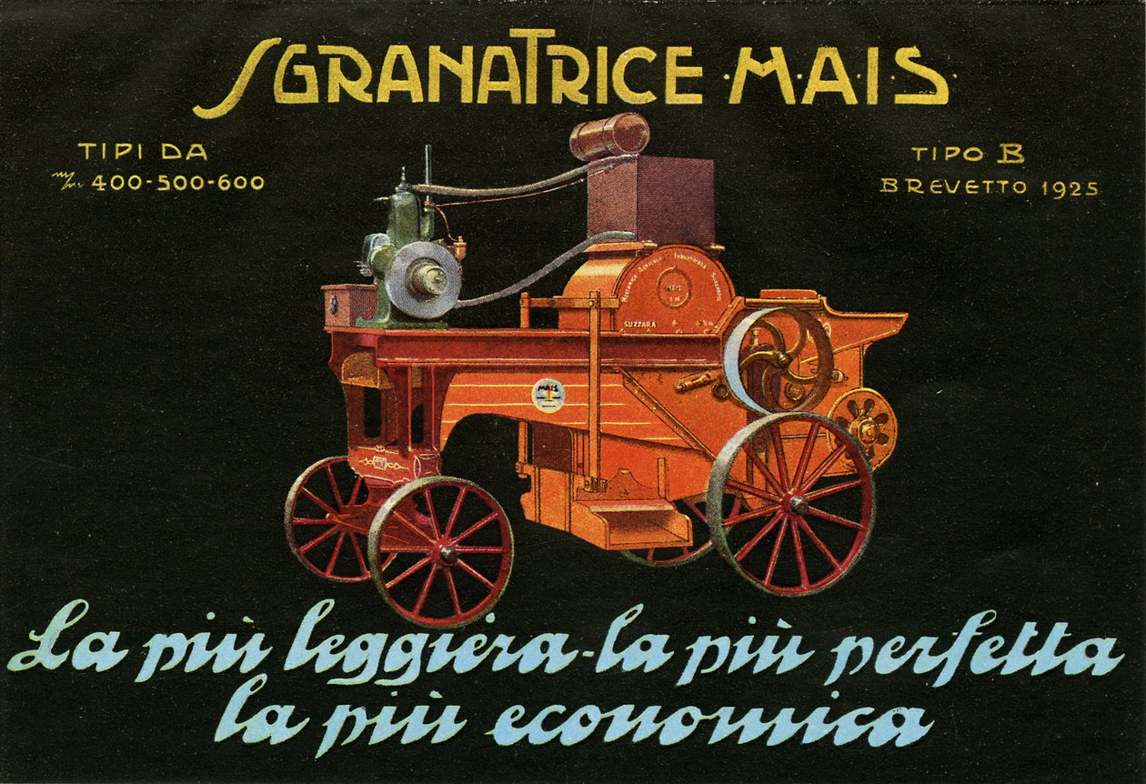 Tarım makinesi. Suzzara, 1925 by Unknown