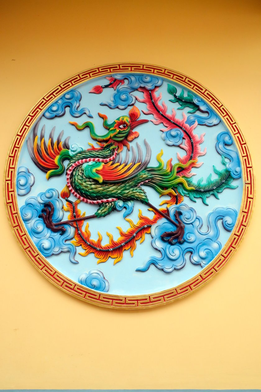 Sung Hung pagodası. Çin anka kuşu heykeli. Phu Quoc. Vietnam. by Unknown