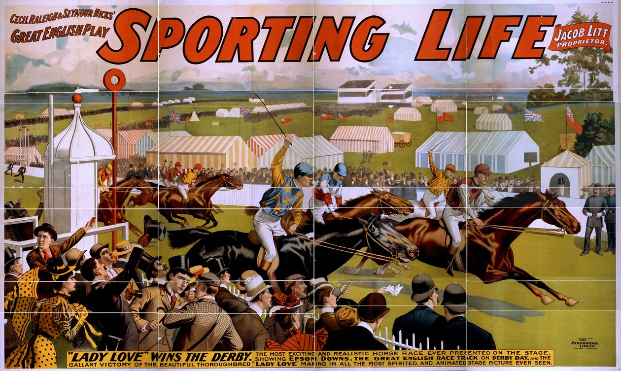 Sporting Life afişi, 1898 by American School
