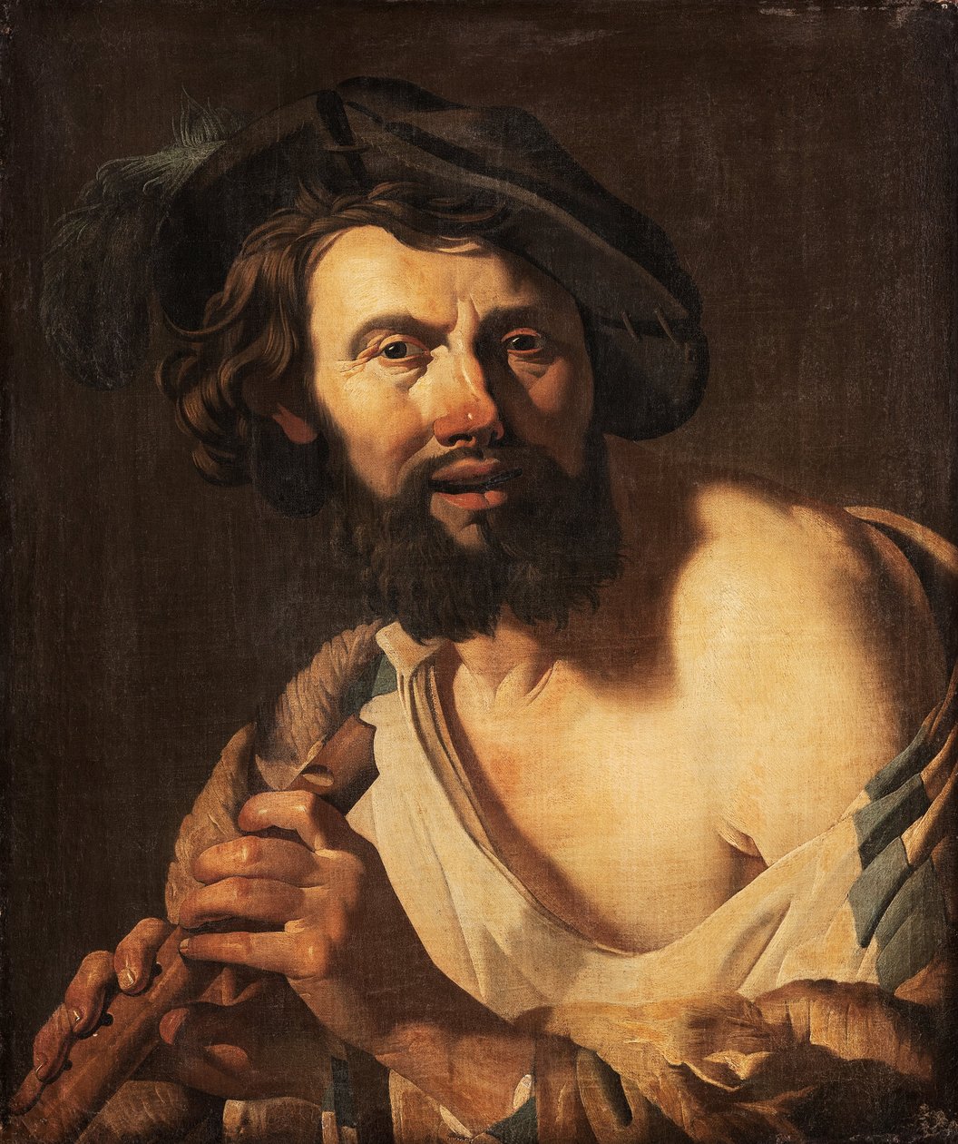 Flütlü adam, 1625 by Dutch School
