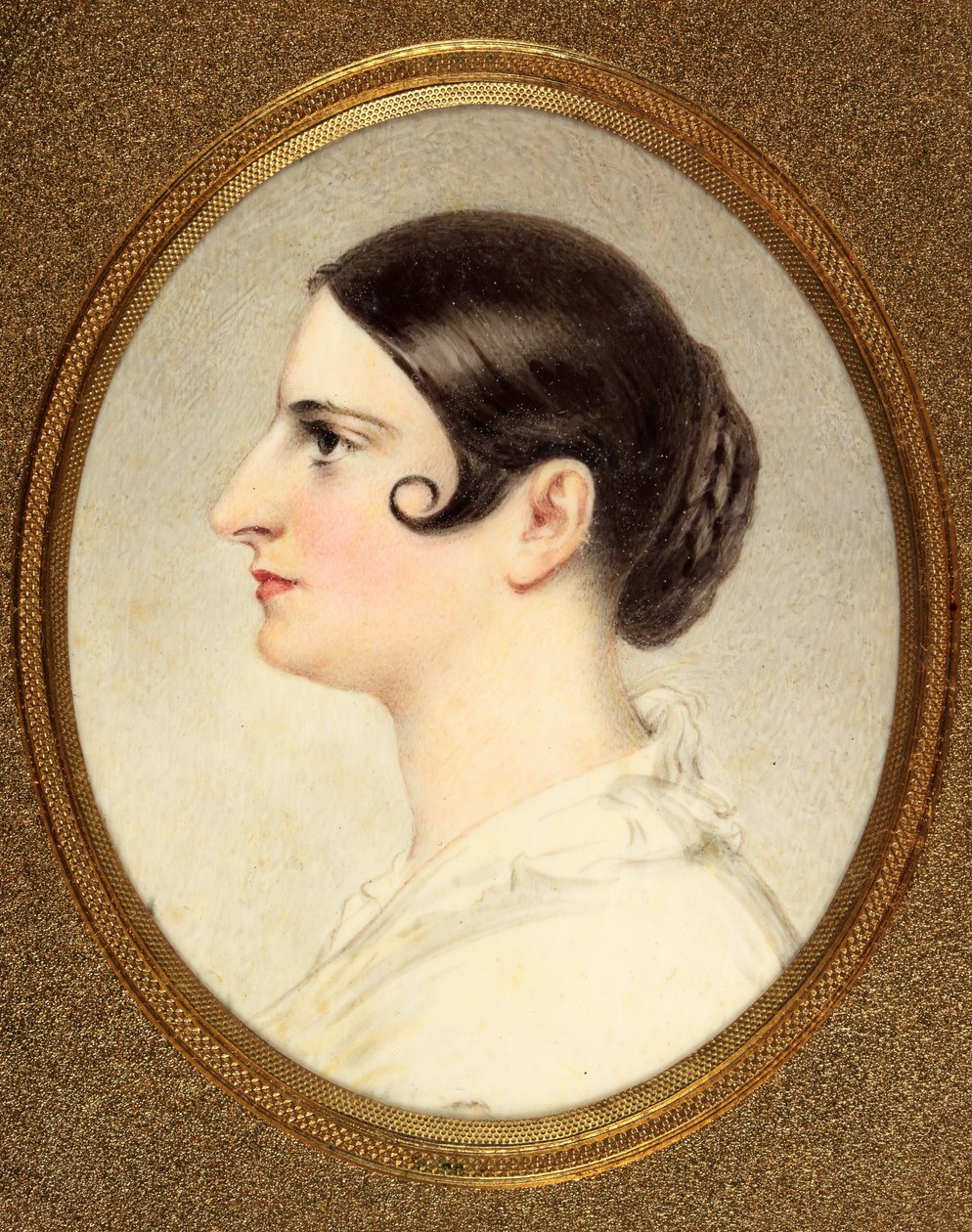 Adelaide Kemble, Bayan Sartoris (emaye) by English School