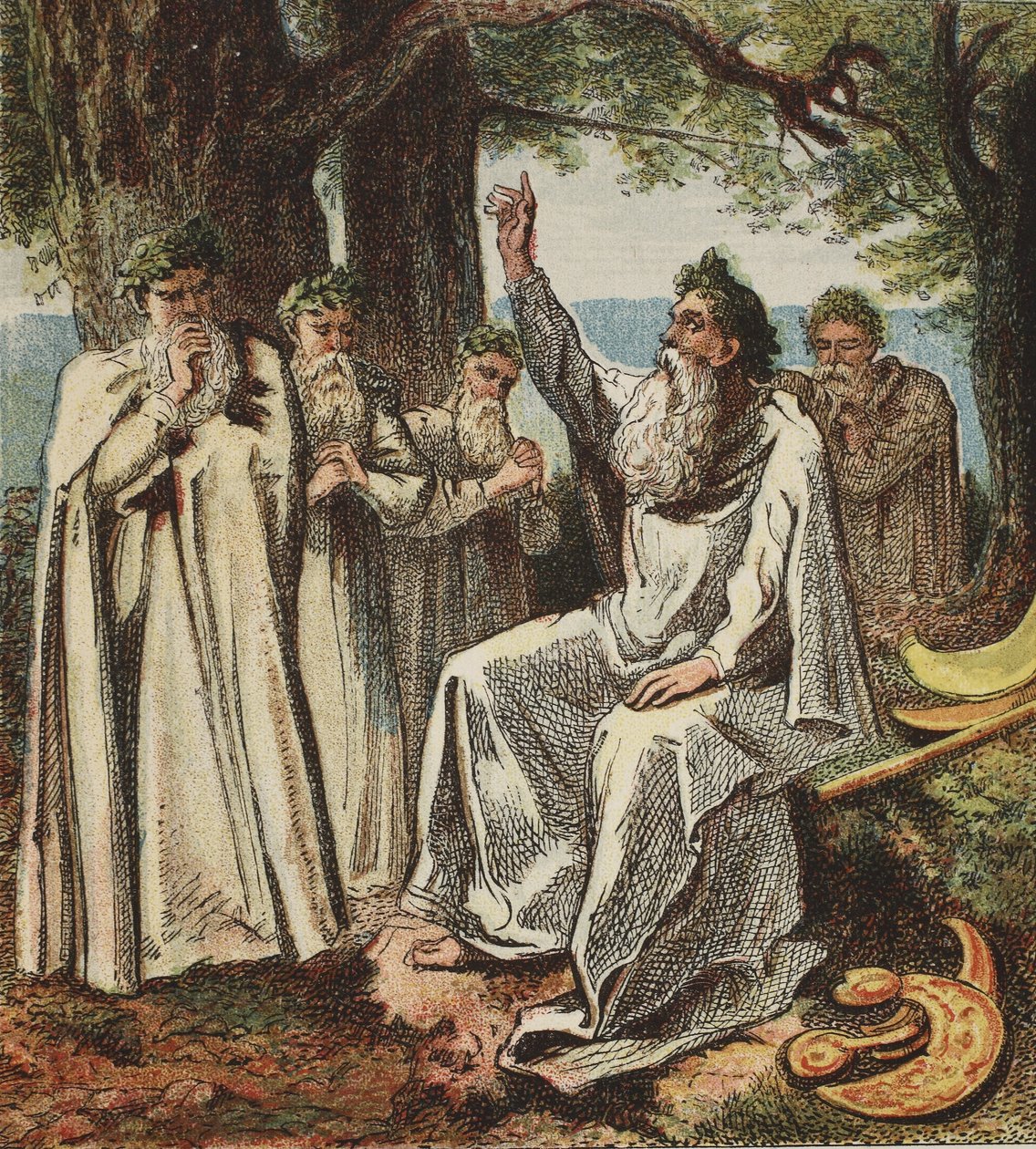 Druidler veya İngiliz Rahipler, pub. 1890 by English School