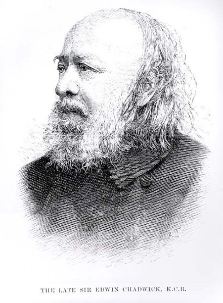 Merhum Sir Edwin Chadwick (1800-90) by English School