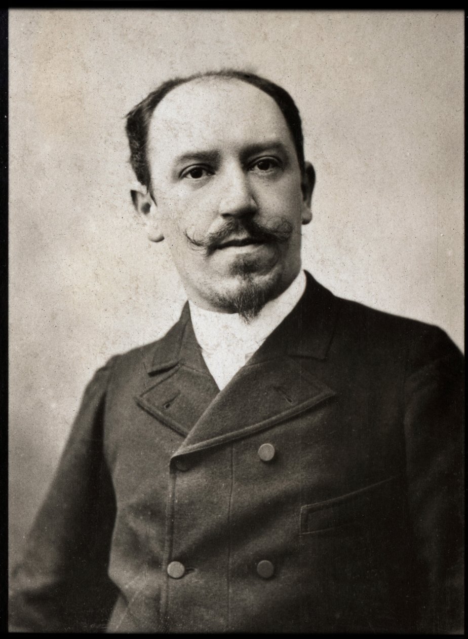 Edmond Haraucourt (1856-1941), Fransız yazar ve oyun yazarı portresi. by French Photographer
