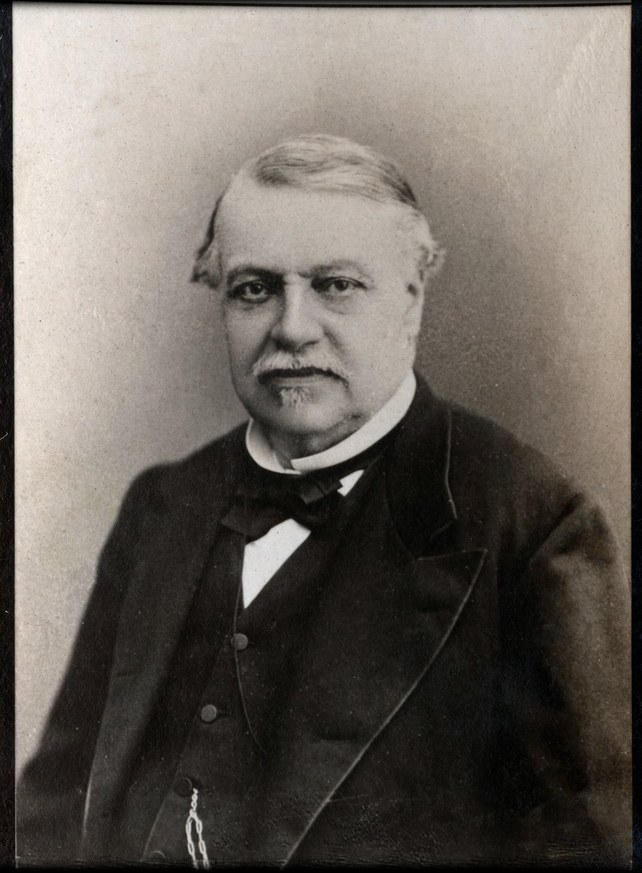 Leon Say (1826-1896), Fransız devlet adamı ve ekonomist portresi. by French Photographer