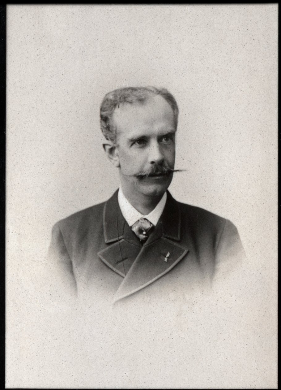 Paul Gabriel Othenin dHaussonville (1843-1924), Fransız politikacı ve yazar portresi. by French Photographer