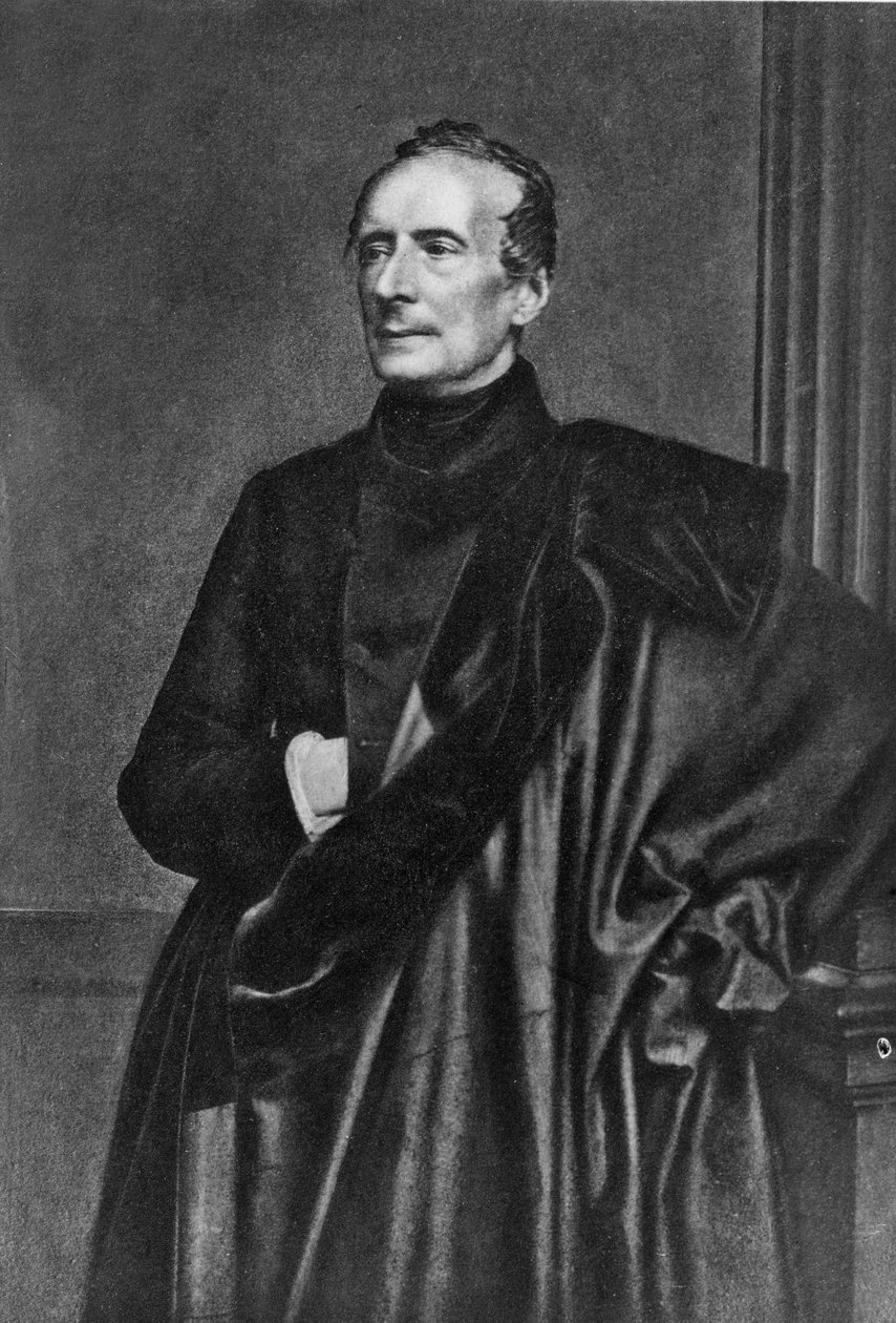 Alphonse de Lamartine 70 yaşında by French School