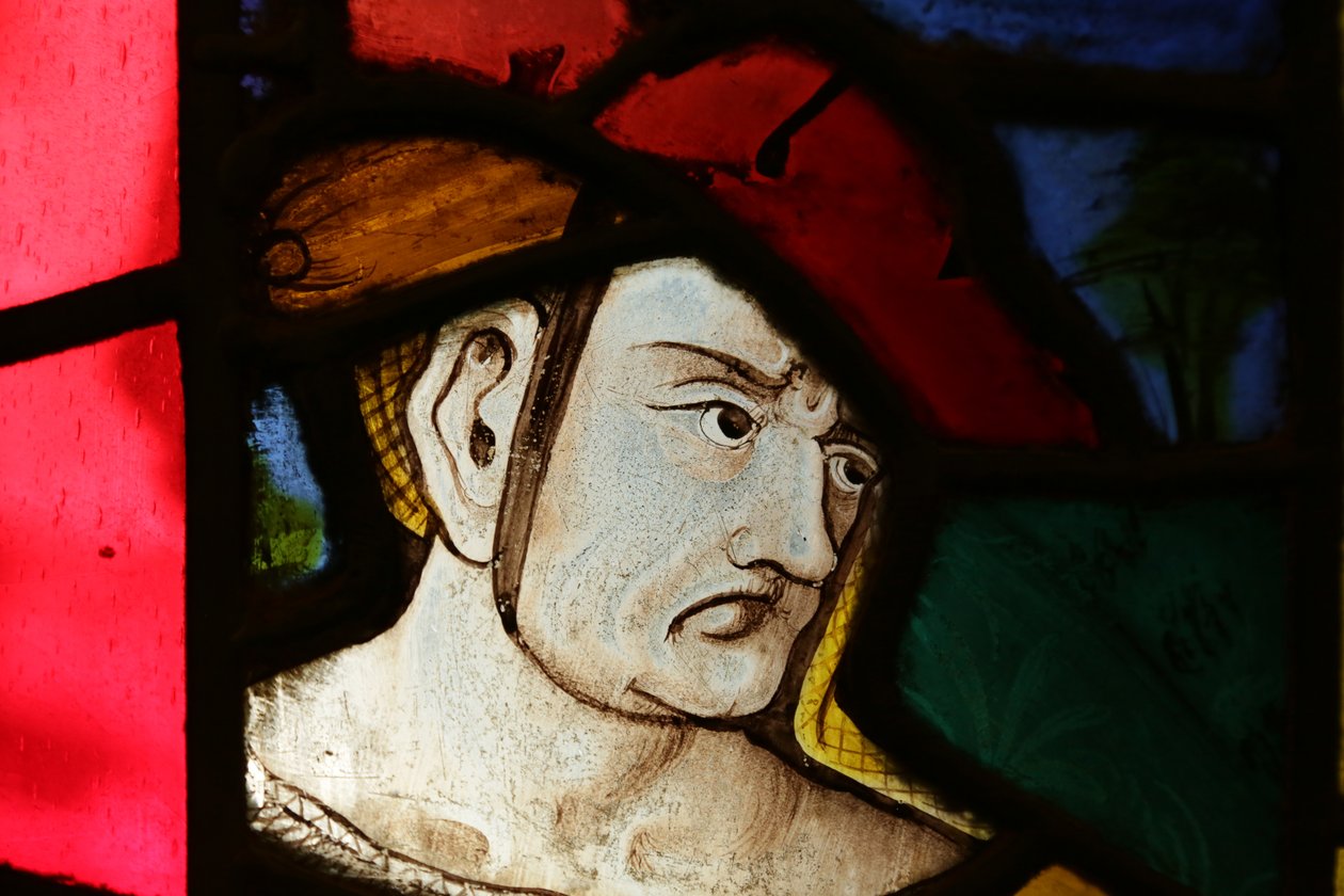 Aziz Sebastian penceresindeki seyirci by French School