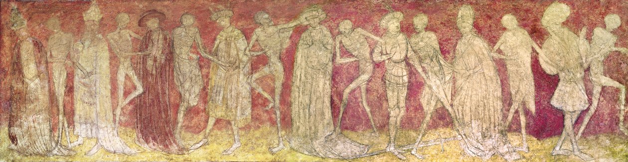Korodan Ölümün Dansı (taşta tempera) by French School
