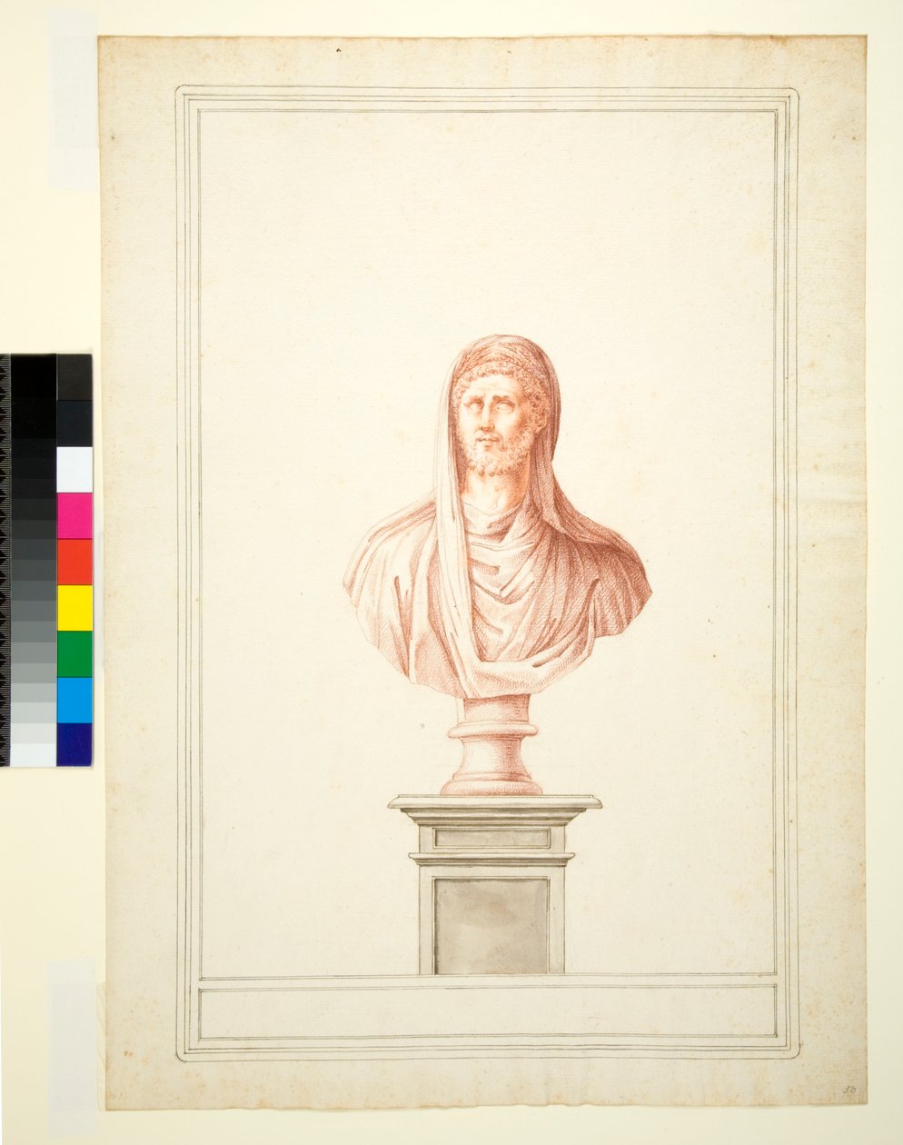 Göğüs, 1700-1750 (kırmızı tebeşir) by Italian School