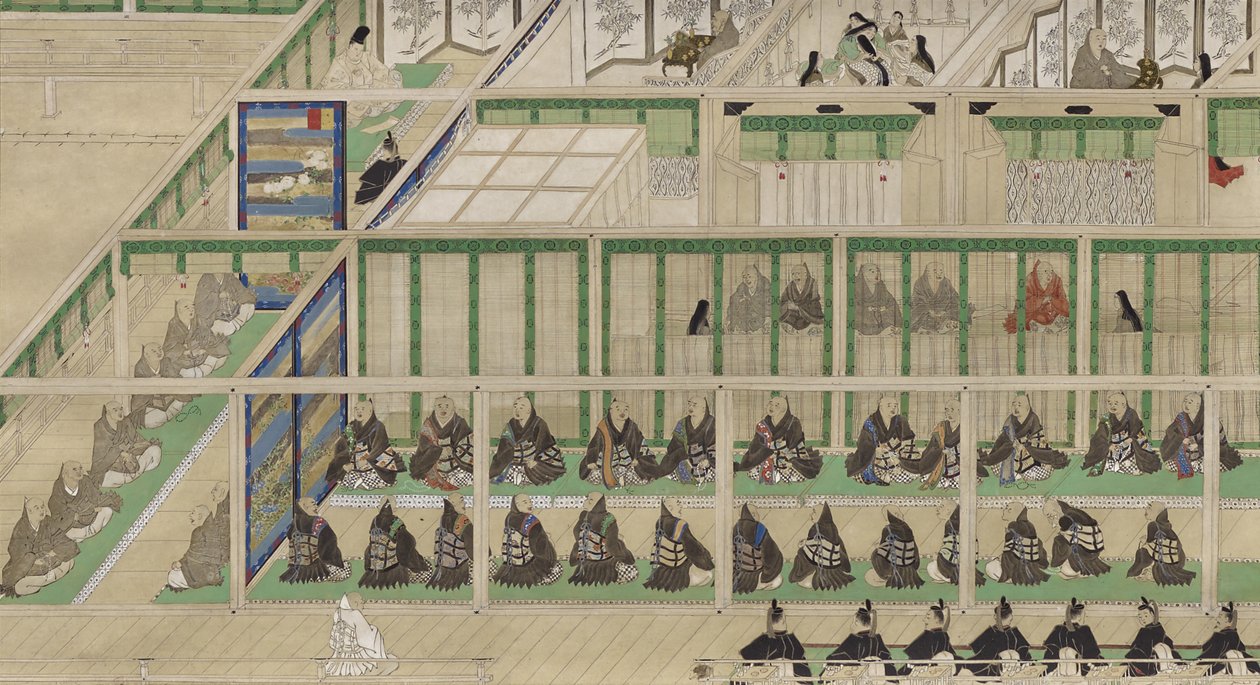 The Imperial Lying-In, 1804 (kağıt üzerinde mürekkep ve renkli) by Japanese School