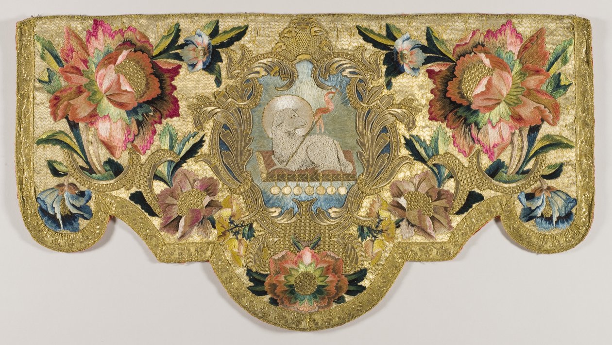 Kilise kürsü asılı, c.1730 (tekstil) by Mexican School