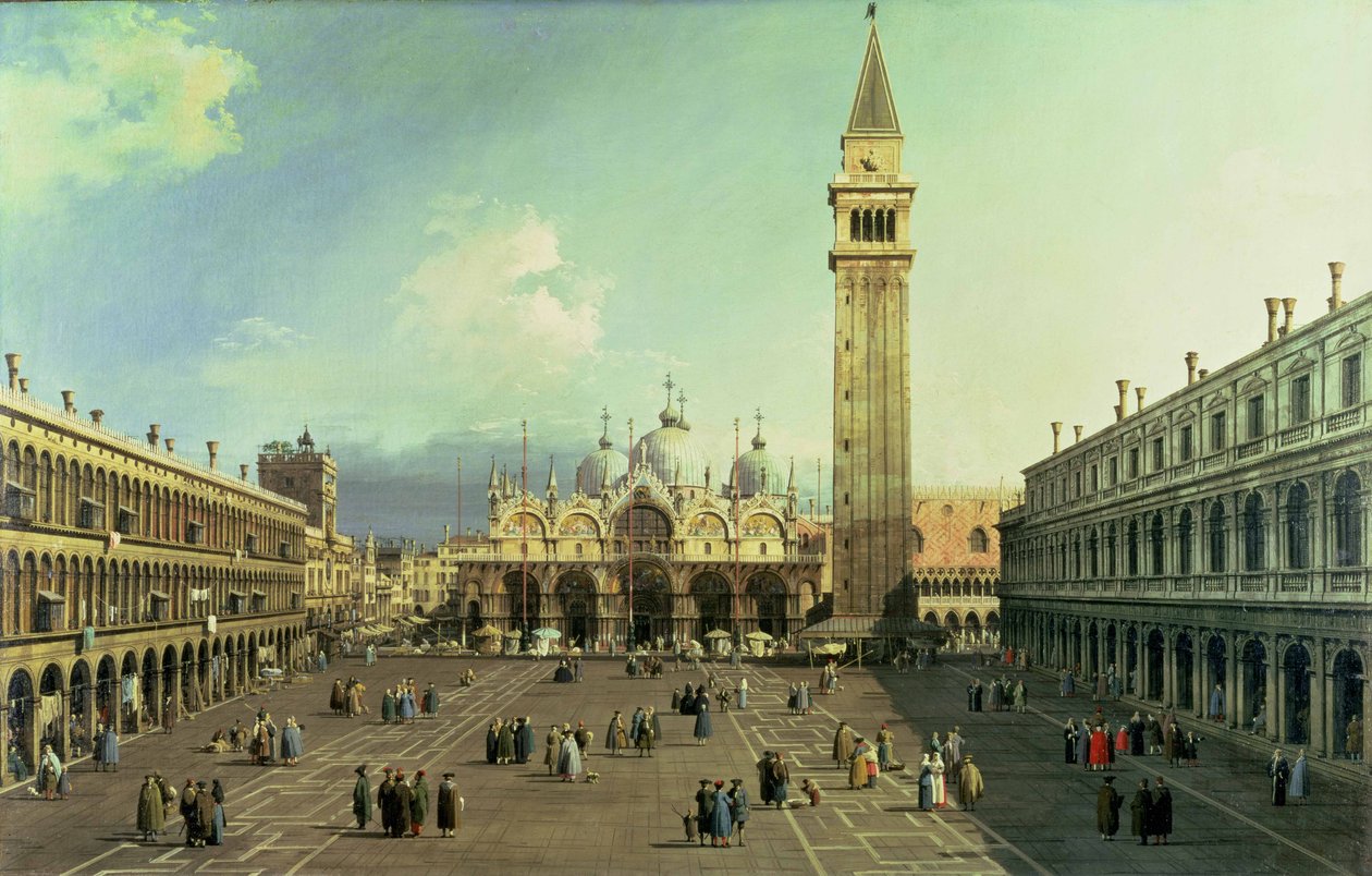 Piazza San Marco, Venedik, c.1730-35 by Giovanni Antonio Canal
