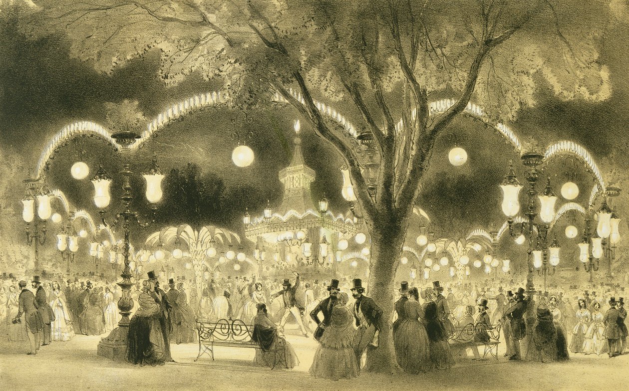 Mabile Ball, Champs Elysees, Auguste Bry tarafından yayınlandı by A Provost
