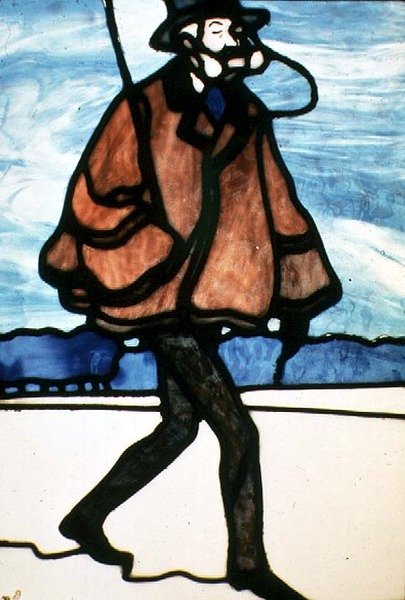 The Dandy, c.1900 (vitray) by A. Canissar