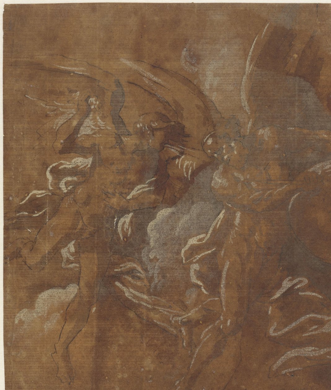 iki kanatlı adam by A. Carracci (attributed to)
