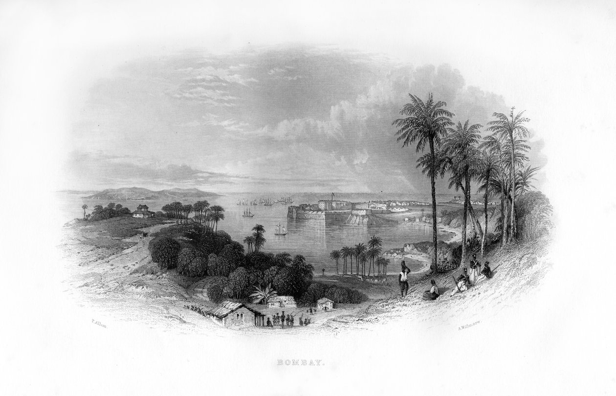 Bombay, Hindistan, 19. yüzyıl. by A. Willmore