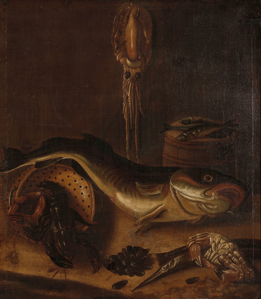 Balık ile Natürmort by A. van Doeff