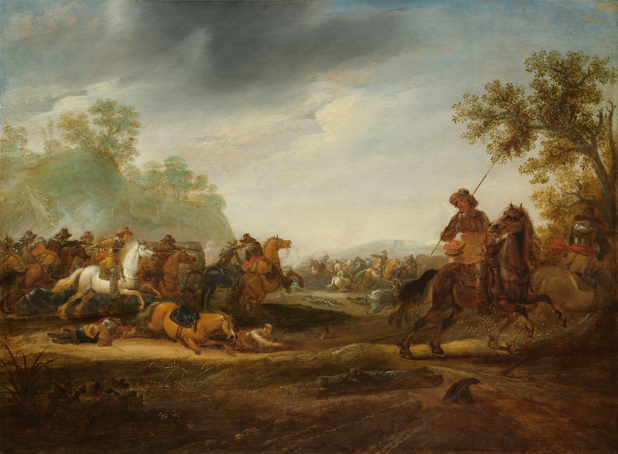 Süvari Çatışması by A. van Hoef (attributed to)