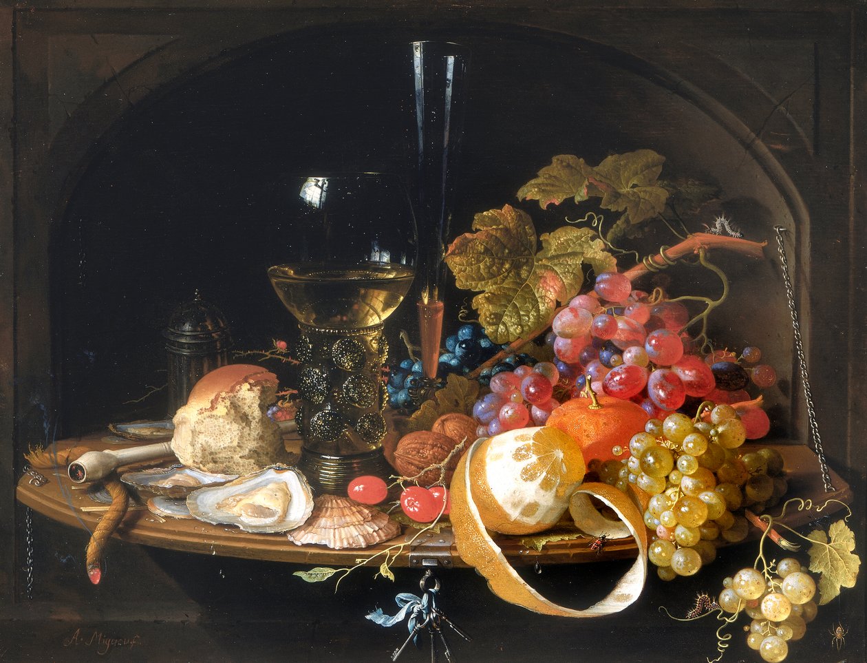 Natürmort by Abraham Mignon