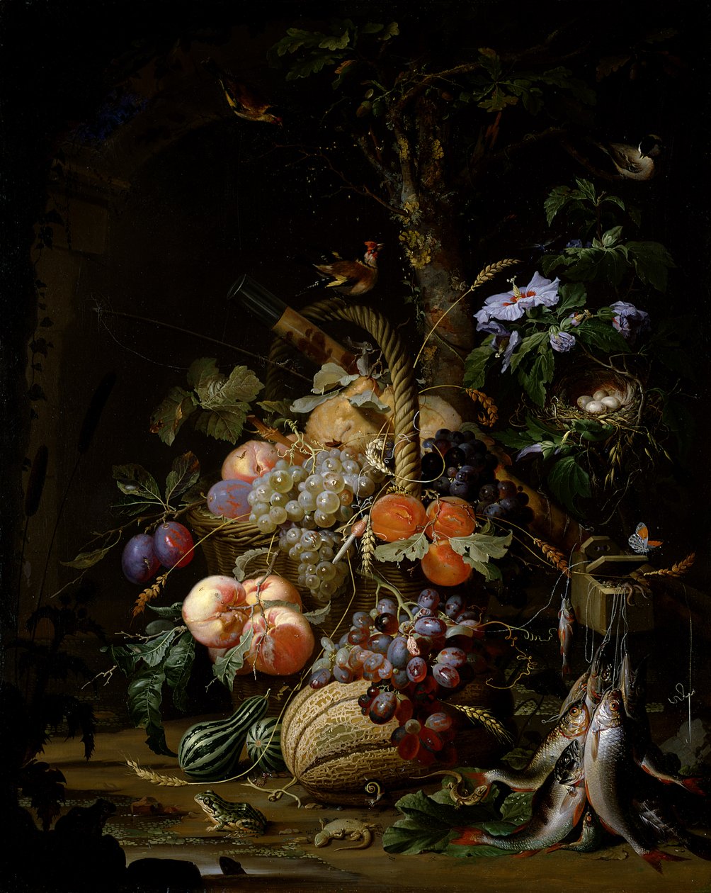 Meyve natürmort by Abraham Mignon