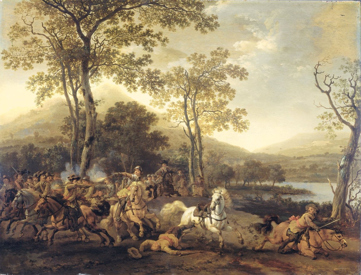süvari savaşı by Abraham van Calraet