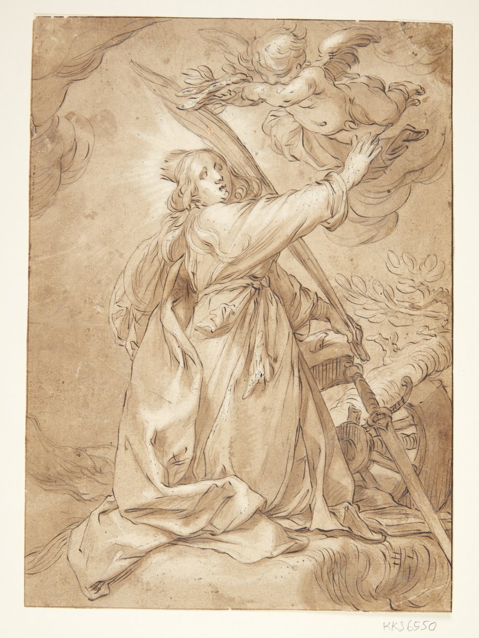 Bir şehit olarak Catharina by Abraham Bloemaert