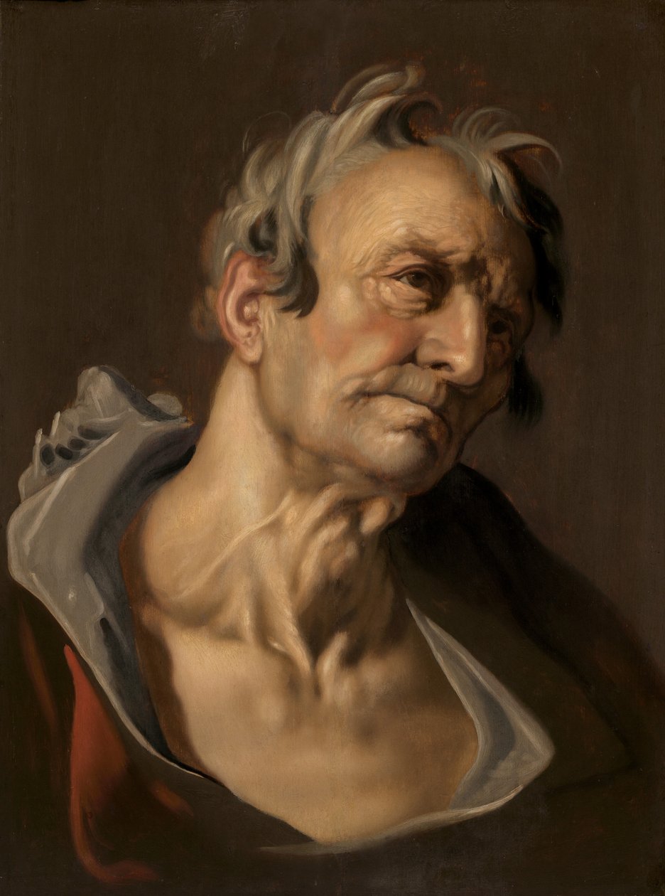 Yaşlı Bir Adamın Başı by Abraham Bloemaert