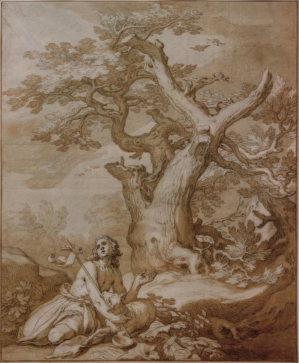 Vaftizci Yahya vahşi doğada by Abraham Bloemaert