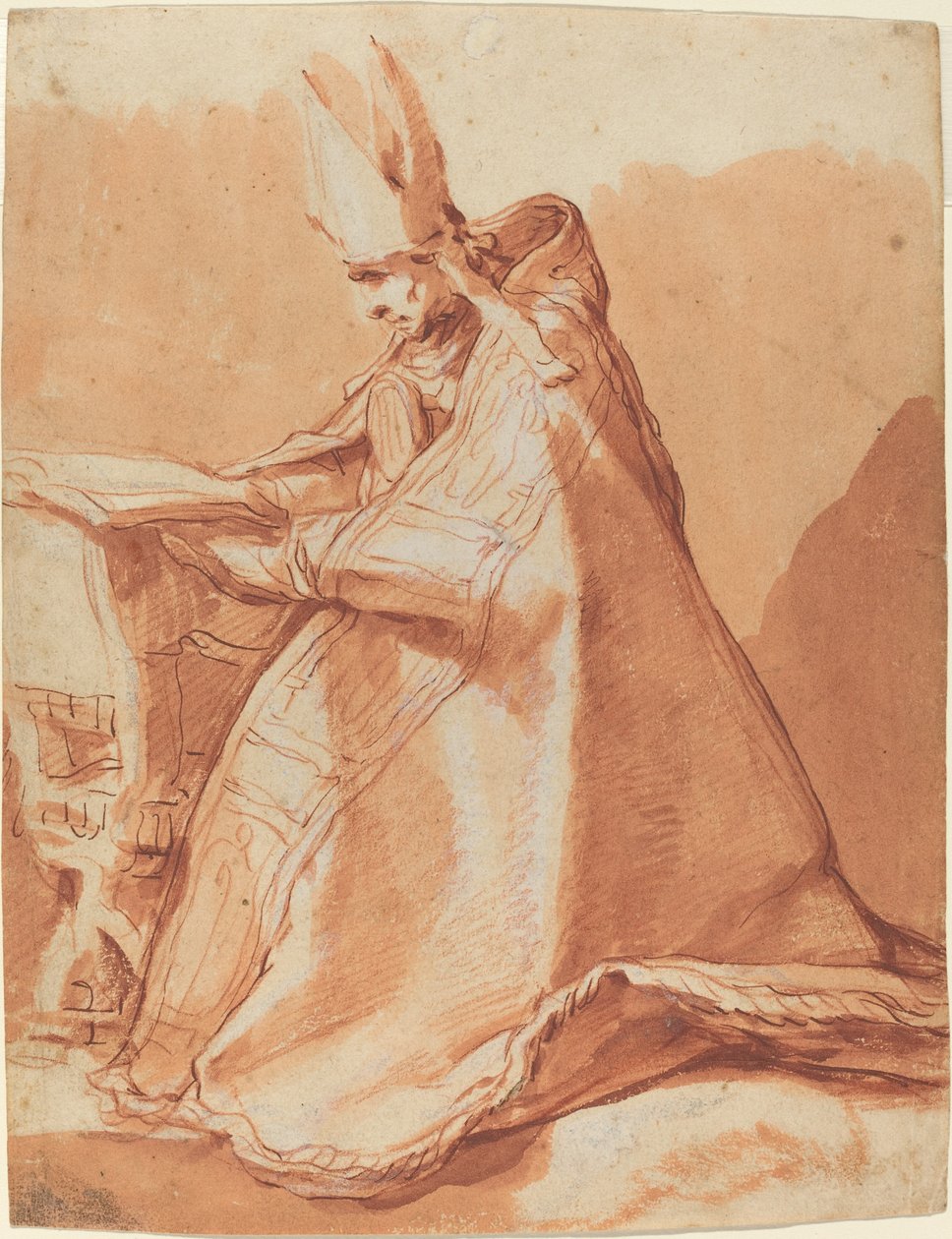 Oturan Piskopos by Abraham Bloemaert