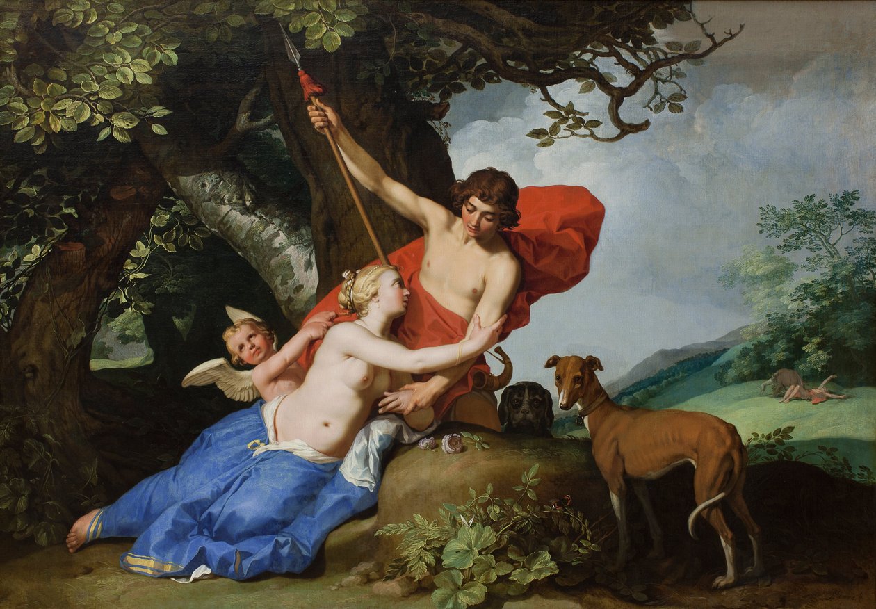 Venüs ve Adonis, 1632 by Abraham Bloemaert