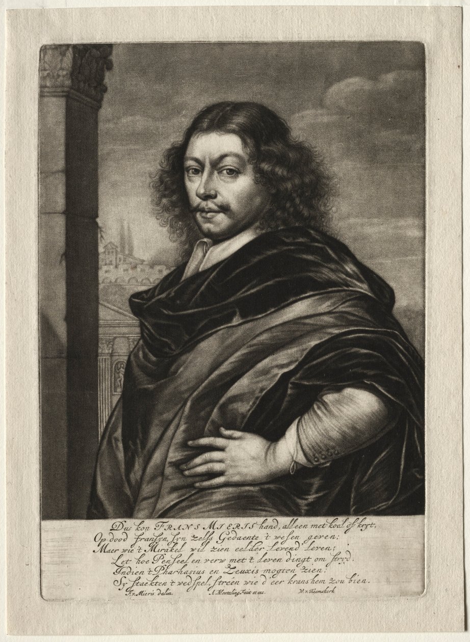 Frans van Mieris I. by Abraham Blooteling