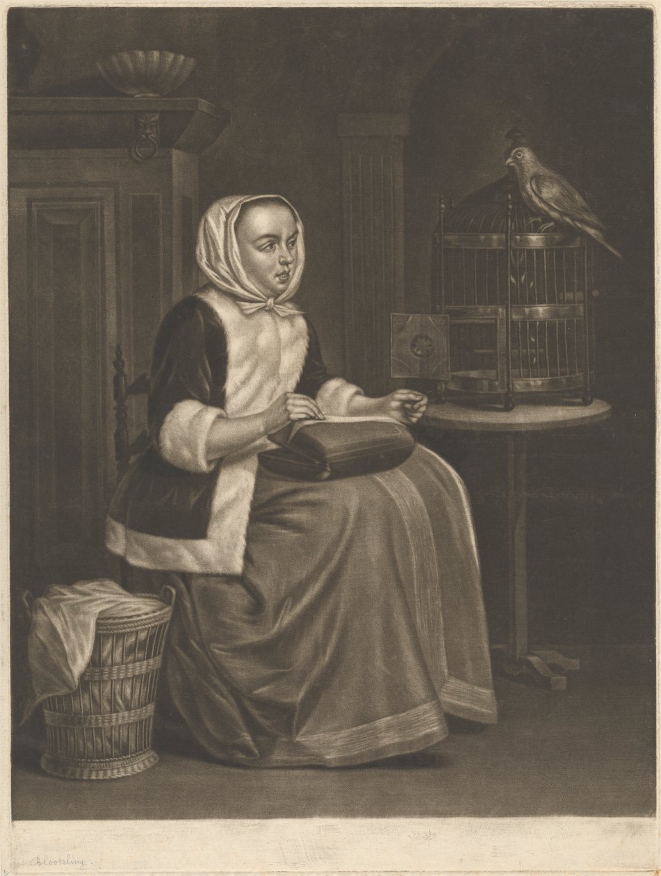 kadın dikiş by Abraham Blooteling