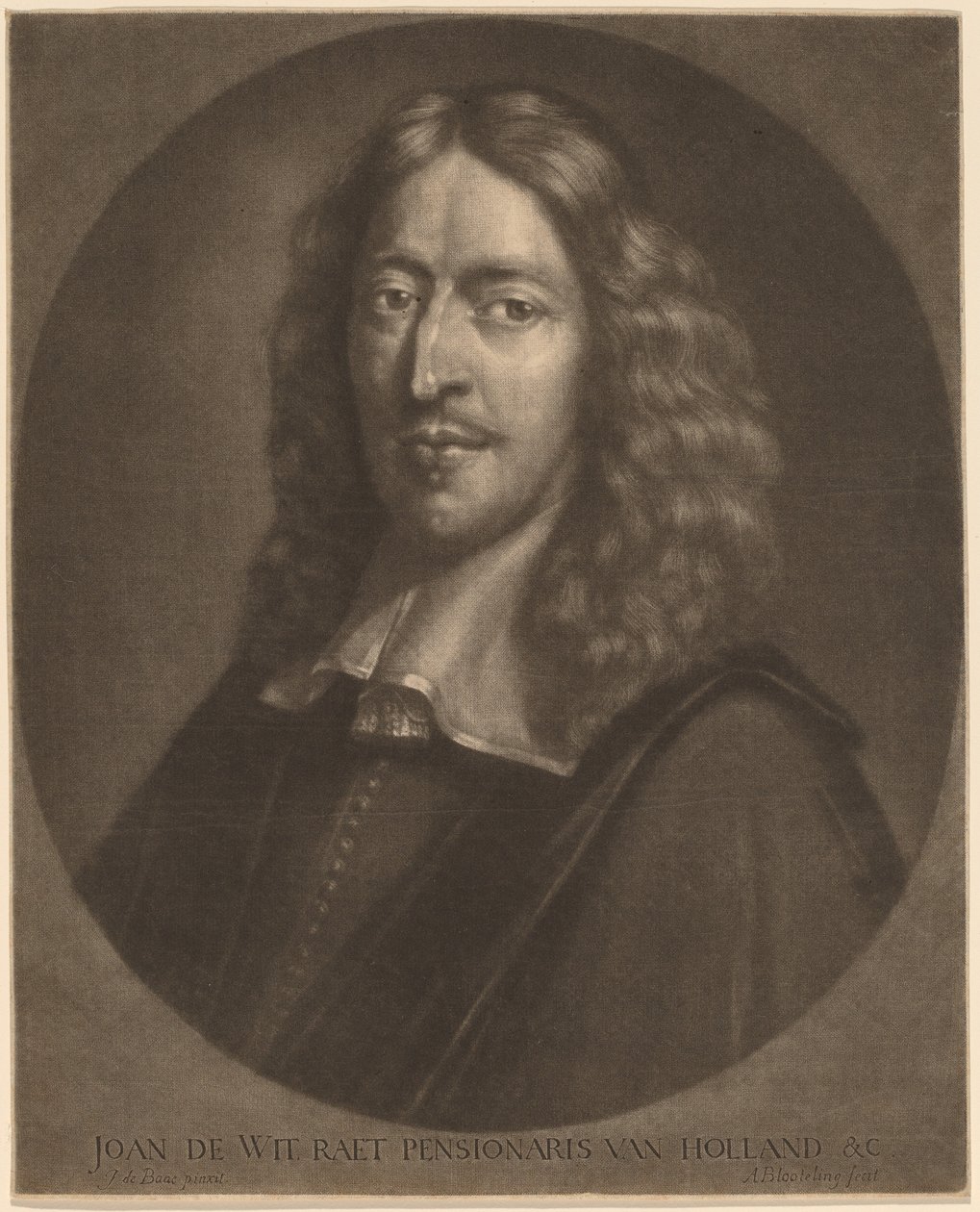 Johan de Wit by Abraham Blooteling after Pieter van der Banck