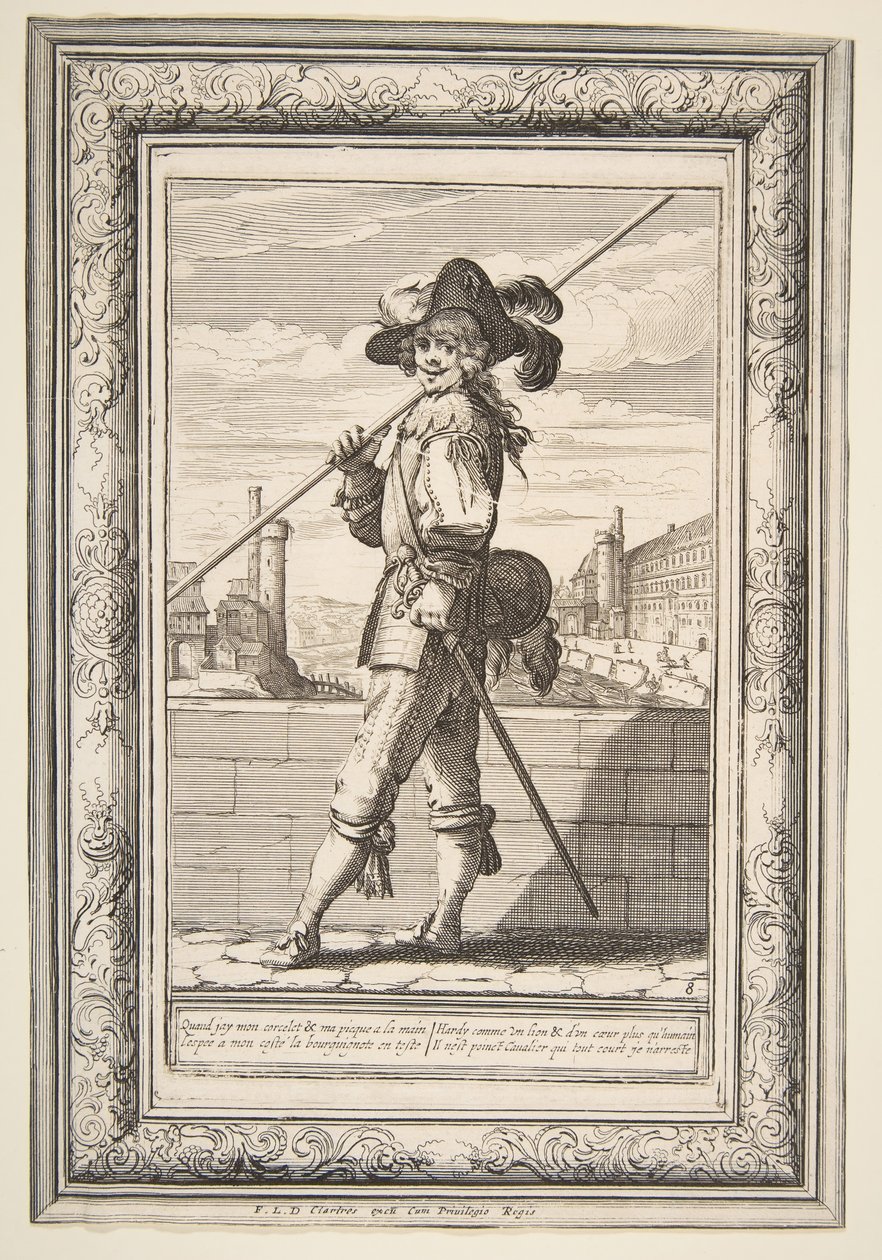 Bir Pikeman, 1632. by Abraham Bosse