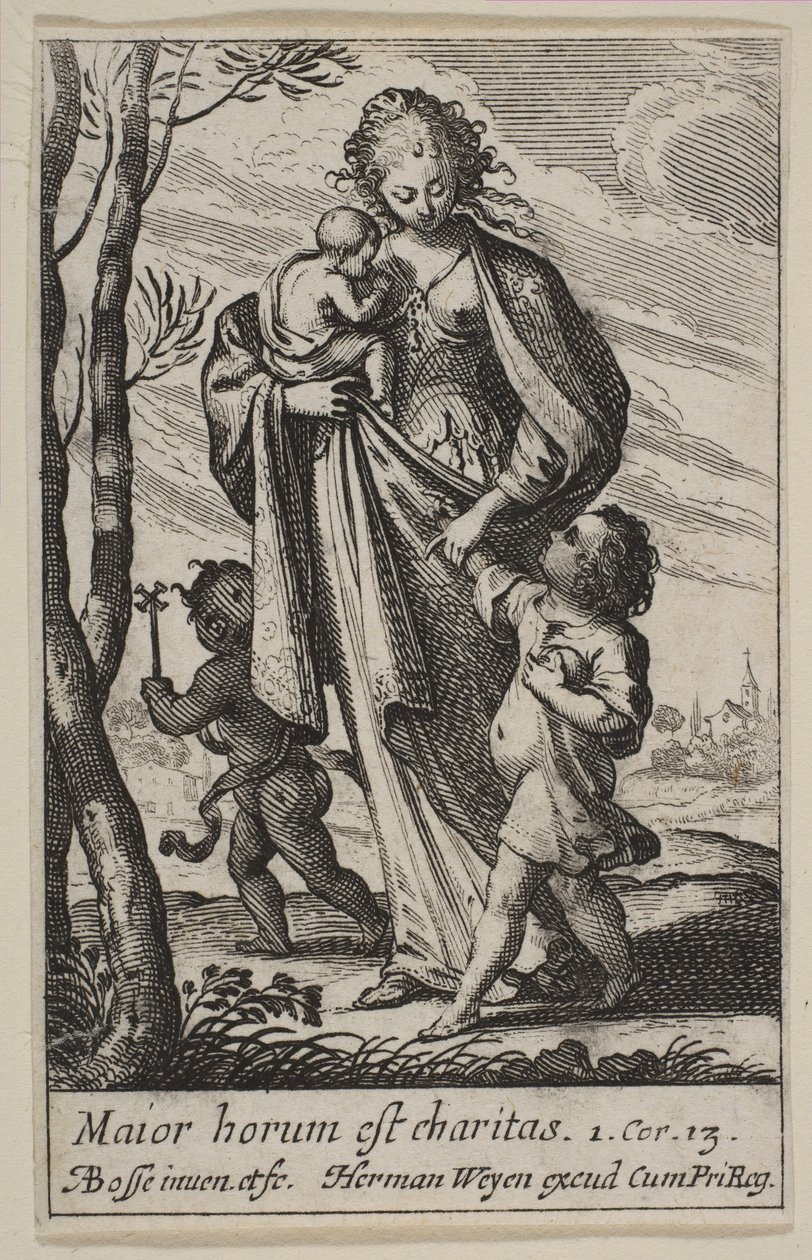 Hayırseverlik, 1636. by Abraham Bosse
