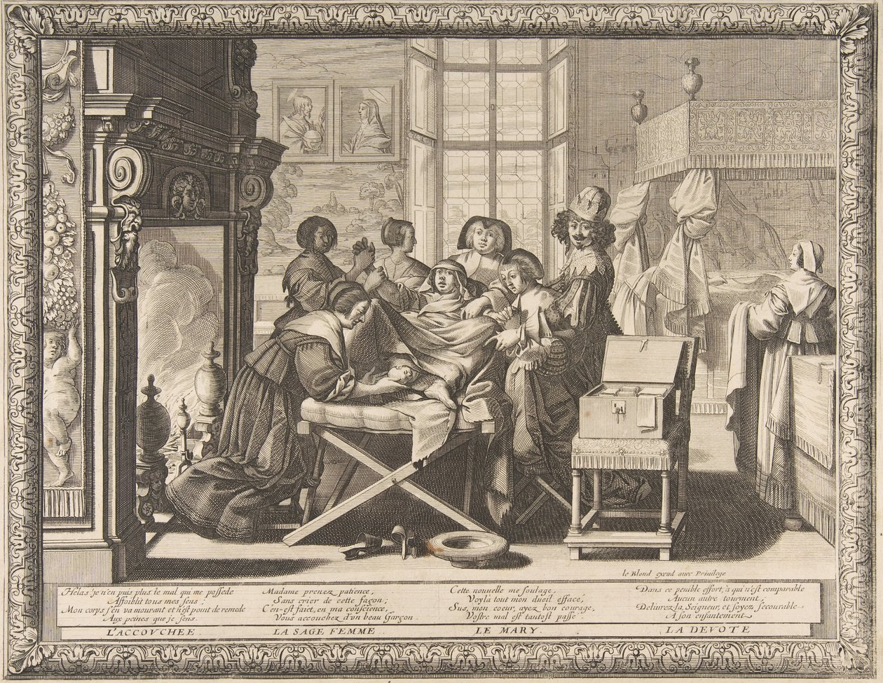 Doğum, 1633. by Abraham Bosse