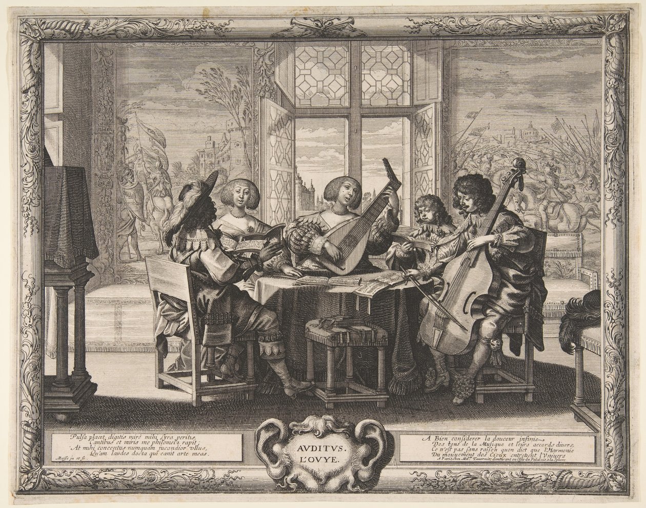 İşitme, ca. 1638. by Abraham Bosse
