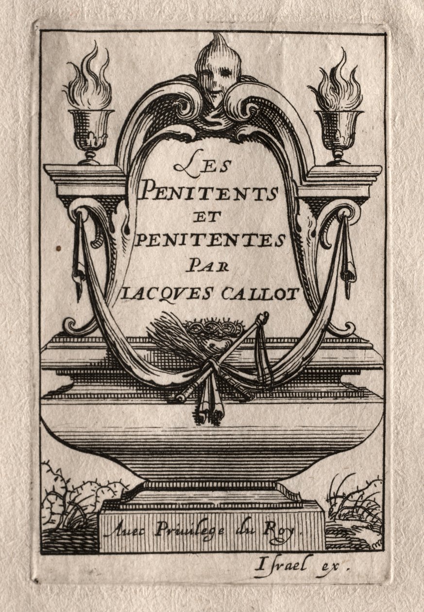 Les Penitents: Frontispiece by Abraham Bosse