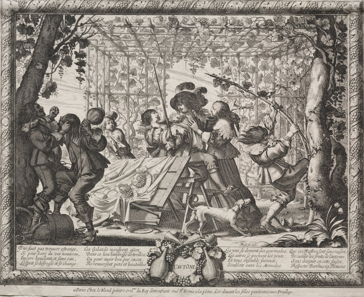 Dört Mevsim: Sonbahar, 1635. by Abraham Bosse