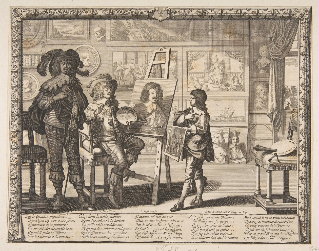 Ressam, yaklaşık 1642. by Abraham Bosse