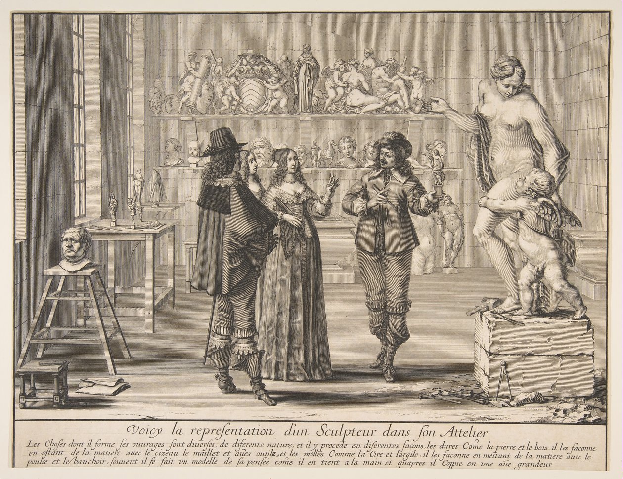 Heykeltıraş, 1642. by Abraham Bosse