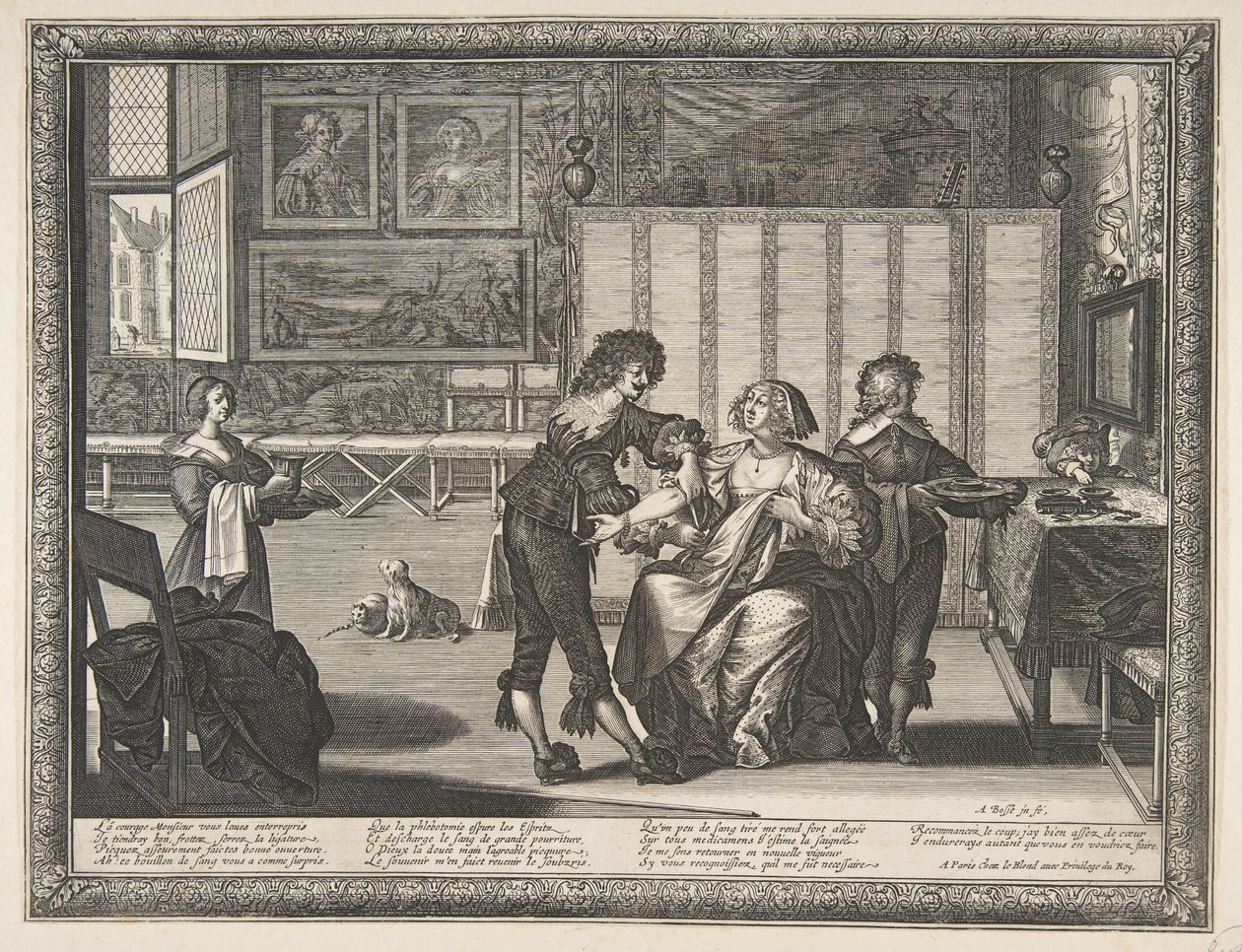 Cerrah La Saignée, 1632. by Abraham Bosse