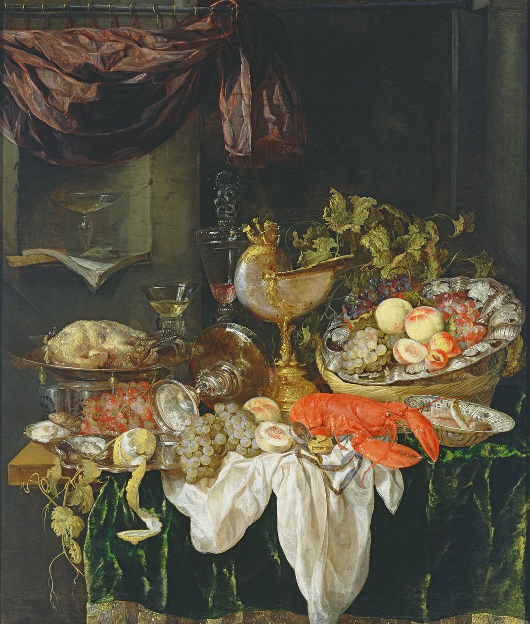Meyveli Natürmort by Abraham Hendricksz van Beyeren